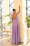 Ashlen NC1060 Gown by Jadore - Violet