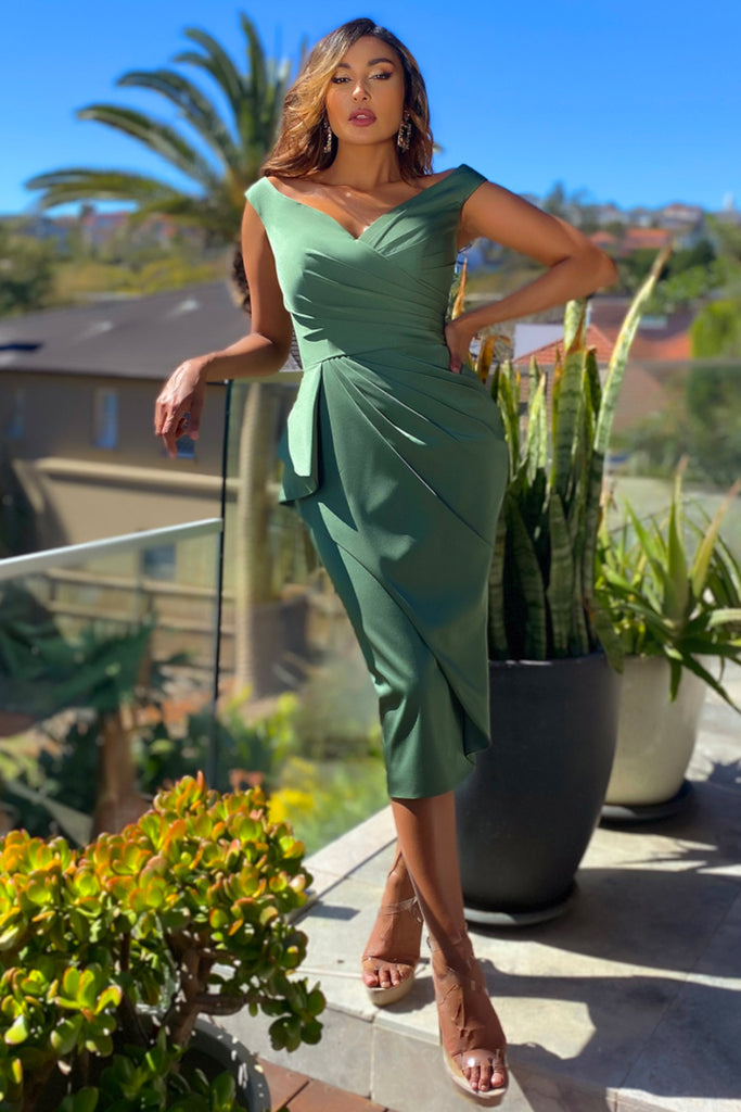 JX5061 Dress by Jadore Olive