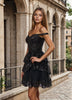Sweetheart Mini Dress - Black