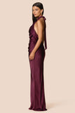 Penelope Drape Gown by Nookie - Mulberry