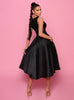 Arnie NP150 Midi Dress by Nicoletta - Black