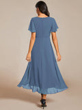 Juanne Cocktail Dress - Dusty Navy