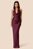 Penelope Drape Gown by Nookie - Mulberry