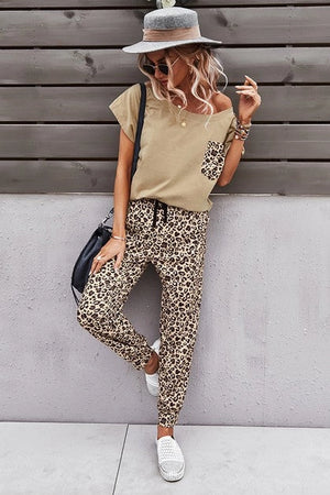 Dallas Top - Leopard Khaki