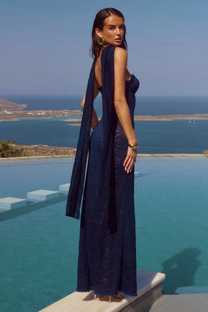 Isla Maxi Dress by Runaway - Navy