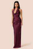 Penelope Drape Gown by Nookie - Mulberry