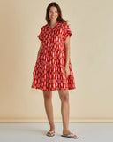 Copacabana Dress Shirt by Betty Basics - Sardinia Geo Print