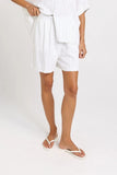 Palm Relax Short by Betty Basics - White/Black Stripe