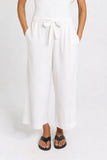 Bella Crop Pants by Betty Basics - White