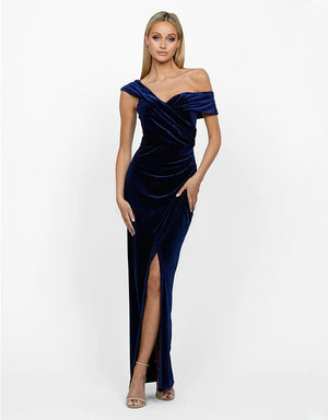 Gabby Velvet Maxi by Bariano - Indigo