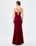 Sloanne High Split Maxi by Bariano - Deep red