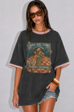 Casa Del Cuba Tee | Charcoal - By Coco Cartel LPE1065