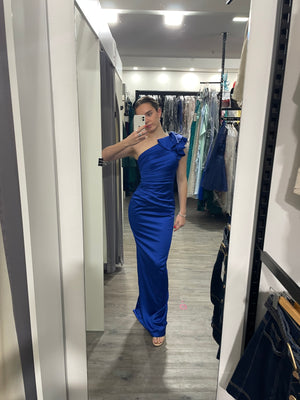 Safara NBM1015 Gown by Nicoletta - Royal Blue