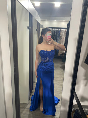 Ondine Gown by Tania Olsen - Cobalt
