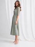 Cece Pearl Midi by Trellis Lane - Olive