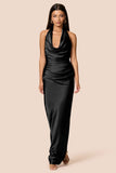 Penelope Drape Gown by Nookie - Black