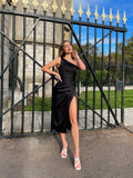 Carmi JP121 Midi Dress by Nicoletta - Black