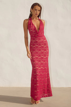 Angelique Maxi Dress by Runaway - Berry