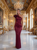 Safara NBM1015 Gown by Nicoletta - Wine
