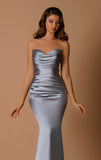 India NBM1043 Gown by Nicoletta - Iron