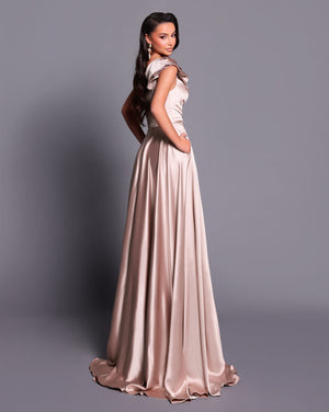 Kimi NBM2003 Gown by Nicoletta - Soft Latte