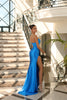 Brandy NC1015 Gown by Nicolette - Blue