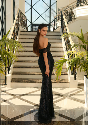 Iveria NC1024 Gown by Nicoletta - Black