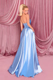 Mica NC1076 Gown by Nicoletta - Powder Blue
