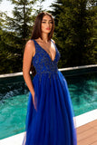 Orally NC2071 Gown by Nicoletta - Cobalt