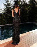 Audrey NC2098 Gown by Nicoletta - Black