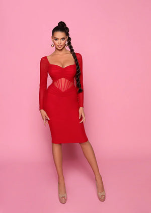 Armando NP167 Gown By Nicoletta - Red