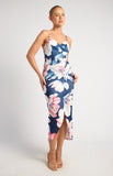 Jenna Midi Dress - Navy Floral