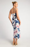 Jenna Midi Dress - Navy Floral