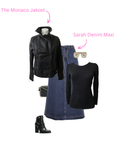 The Monaco leather Jacket - Black