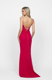 Jaelyn Drape Gown by Bariano - Hot Pink