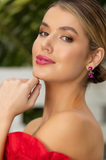 Lottie Earring - Hot Pink