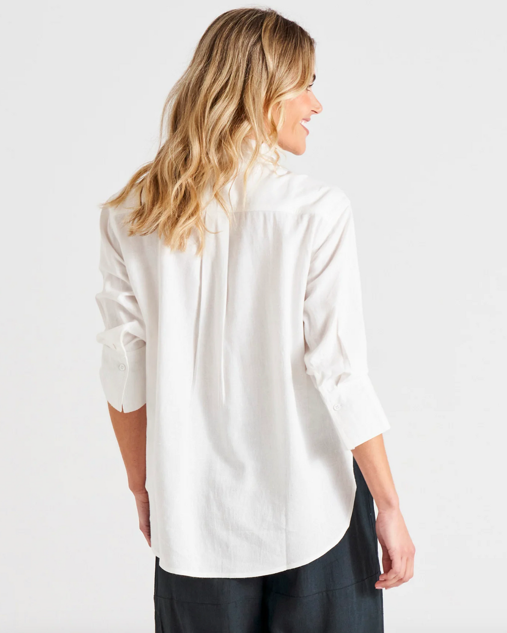 Caprice Shirt by Betty Basics - White