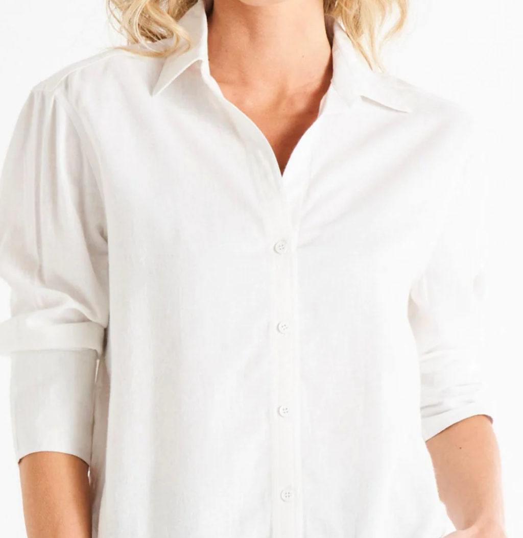 Caprice Shirt by Betty Basics - White