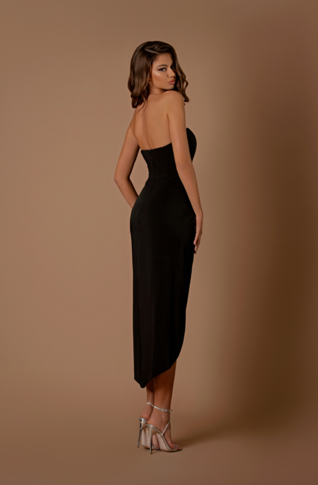 Maria NBM1033 Dress by Jadore - Black