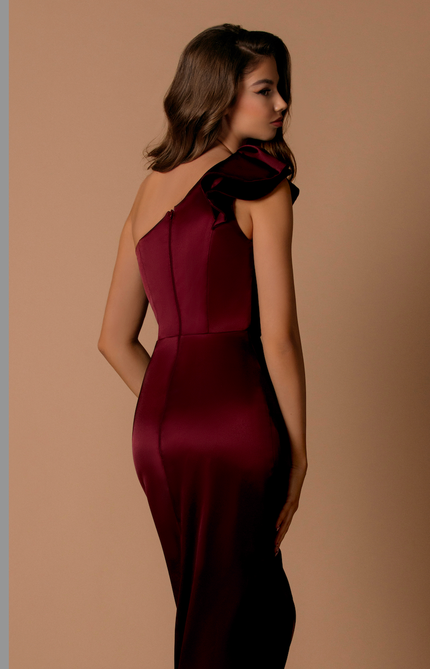 Morgan NBM1041 Dress by Nicoletta - Burgundy