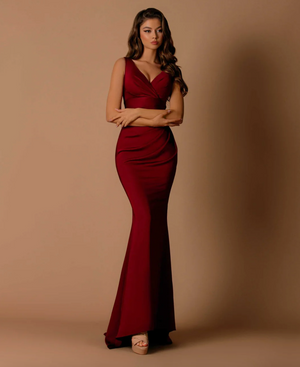 Celene NBM1010 Gown by Nicoletta - Wine