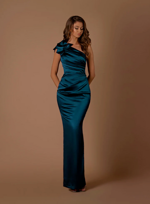 Safara NBM1015 Gown by Nicoletta - Teal
