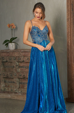 Ivy PO854 Gown by Tania Olsen - Royal Blue