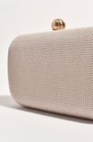 Ella Woven Clutch - Cream