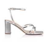 Nakita Block Heel by Verali - Silver