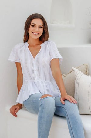 Bella Blouse - White