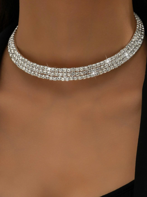 Megan Choker - Silver Diamond