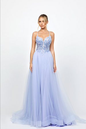 Adina Tulle Ball Gown - Lilac