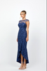 Phoebe Cap Sleeve Hi Lo Dress by Bariano - Navy