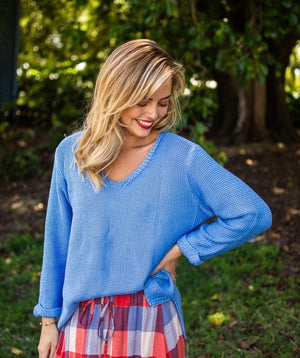 Lola Knit Jumper - Blue